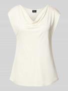 s.Oliver BLACK LABEL Regular Fit Blusentop aus reiner Viskose in Weiss...