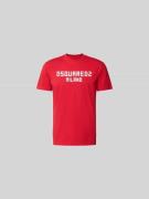 Dsquared2 Cool Fit T-Shirt aus reiner Baumwolle in Rot, Größe L