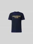 Dsquared2 Cool Fit T-Shirt aus reiner Baumwolle in Marine, Größe L