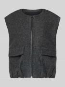 OPUS Weste mit Reißverschluss Modell 'Womaya' in Mittelgrau Melange, G...