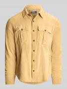 Polo Ralph Lauren Suede-Hemdjacke aus Ziegenwildleder in Beige, Größe ...