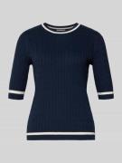 Christian Berg Woman Strickpullover mit gerippten Abschlüssen in Dunke...