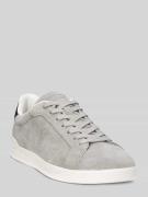 Polo Ralph Lauren Low Top Sneaker aus echtem Rindsvelours in Graphit, ...