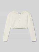 Happy Girls Bolero mit Perlen in Offwhite, Größe 122