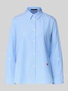 Windsor Hemdbluse mit Knopfleiste in Hellblau, Größe 36