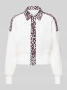 Marc Cain Jacke mit Reißverschluss in Offwhite, Größe 34