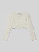 Happy Girls Bolero mit Knopfleiste in Offwhite, Größe 122