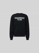 Dsquared2 Cool Fit Sweatshirt aus reiner Baumwolle in Black, Größe L