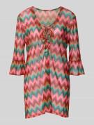 Banana Moon Oversized Tunika mit V-Ausschnitt Modell 'ACELO' in Orange...