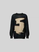 MM6 Maison Margiela Relaxed Fit Longsleeve mit Mohair-Anteil in Black,...