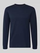 Tom Tailor Regular Fit Langarmshirt aus reiner Baumwolle in Marine, Gr...