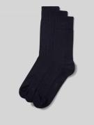 Falke Socken mit geripptem Abschluss im 3er-Pack in Marine, Größe 39-4...