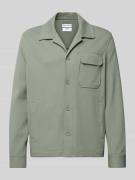 Antony Morato Hemdjacke mit Reverskragen in Schilf, Größe 46