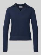 Christian Berg Woman Regular Fit Longsleeve aus Viskose-Mix mit Polo-K...
