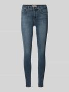 Only Skinny Fit Jeans aus Bio-Baumwoll-Mix Modell 'POWER' in Jeansblau...