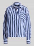 Lauren Ralph Lauren Regular Fit Hemdbluse aus reiner Baumwolle in Blau...