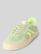 Tamaris Low Top Sneaker aus Rindsleder-Textile-Mix in Gruen, Größe 36