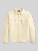 Polo Ralph Lauren Oversized Hemdjacke aus Woll-Mix in Offwhite, Größe ...