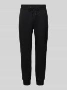 BOSS Regular Fit Sweatpants aus Baumwoll-Mix Modell 'LOCSIN' in Black,...