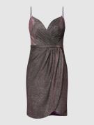 Luxuar Cocktailkleid in Wickel-Optik in Kirsche, Größe 34