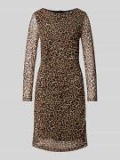 Swing Knielanges Cocktailkleid mit seitlicher Raffung in Black, Größe ...