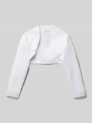 Weise Regular Fit Bolero mit offener Vorderseite in Weiss, Größe 140
