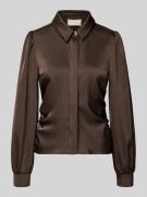 Neo Noir Regular Fit Hemdbluse mit Raffungen Modell 'Fransala' in Dunk...