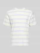 MCNEAL T-Shirt mit geripptem Rundhalsausschnitt in Hellblau, Größe L