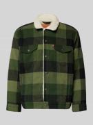 Levi's® Relaxed Fit Hemdjacke mit Teddyfell Modell 'Lare' in Gruen, Gr...