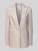 Jake*s Cocktail Blazer mit Leistentaschen in Metallic Beige Melange, G...