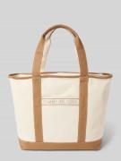 Tommy Hilfiger Strandtasche aus Baumwolle in Beige, Größe 1