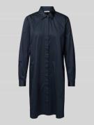 Seidensticker Knielanges Hemdblusenkleid mit Eingrifftaschen in Marine...
