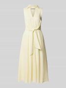 Christian Berg Cocktail Tailliertes Cocktailkleid aus Leinen-Viskose-M...