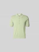 Closed Poloshirt mit gerippten Abschlüssen in Gruen, Größe L