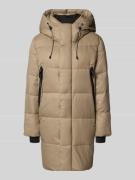 WITHBLACK Regular Fit Steppjacke mit Entendaunen Füllung in Taupe, Grö...