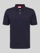 Gant Regular Fit Poloshirt mit Logo-Stitching in Marine, Größe 4XL