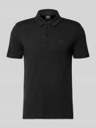 BOSS Poloshirt mit Brand-Schriftzug in Black, Größe S