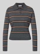 Mango Regular Fit Strickpullover mit Woll-Anteil in Anthrazit, Größe L