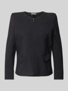 Emporio Armani Blazer mit Rundhalsausschnitt in Black, Größe 36