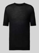 Emporio Armani T-Shirt mit Woll-Anteil in Black, Größe XL