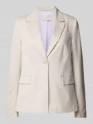 Milano Italy Regular Fit Blazer mit Pattentaschen in Silber, Größe 42