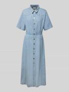 Gestuz Jeanskleid mit 1/2-Arm Modell 'sauda' in Hellblau, Größe 34