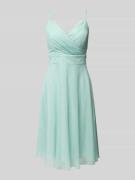 TROYDEN COLLECTION Cocktailkleid mit Taillenband in Mint, Größe 48