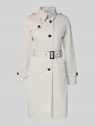 Jake*s Casual Trenchcoat mit Stoffgürtel in Offwhite, Größe 34