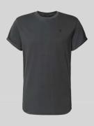 G-Star Raw Regular Fit T-Shirt mit Logo-Print Modell 'Lash' in Black, ...