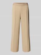 Cambio Straight Fit Stoffhose mit Ziernaht Modell 'Cameron' in Sand, G...