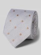 OLYMP Seidenkrawatte aus reiner Seide mit Logo-Patch (6,5 cm) in Marin...