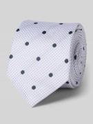 OLYMP Seidenkrawatte aus reiner Seide mit Logo-Patch (6,5 cm) in Bleu,...