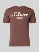 s.Oliver RED LABEL Regular Fit T-Shirt aus reiner Baumwolle in Dunkelb...