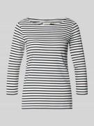 Tom Tailor Regular Fit 3/4-Shirt aus Baumwoll-Mix in Marine, Größe L